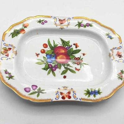 I. Godinger & Co. Floral Porcelain Platter