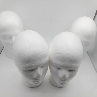 (4) Styrofoam Mannequin Heads