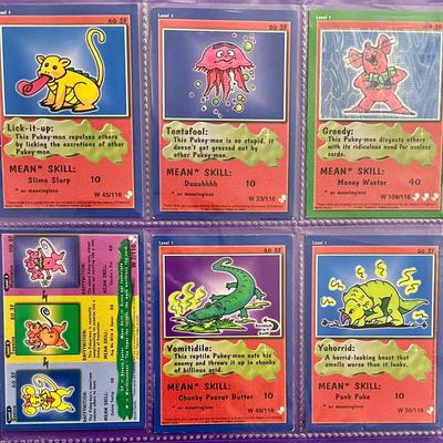 (6) Pukey-mon Cards