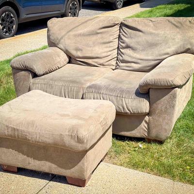 Love Seat & Ottoman