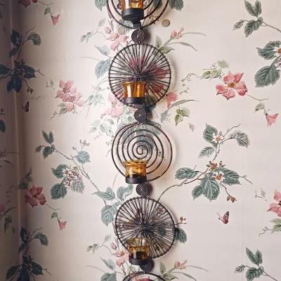 Wall-mounted Wrought Iron Candle Holders