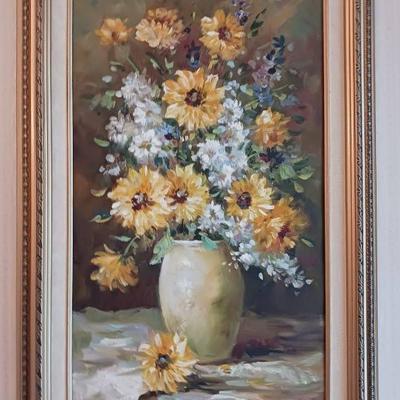 Painting Of Flower Vase