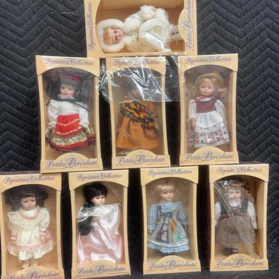 Signature Collection Petite 8" Porcelain Dolls (8)