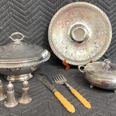 Vintage Silver Plate Serving Lot (2)