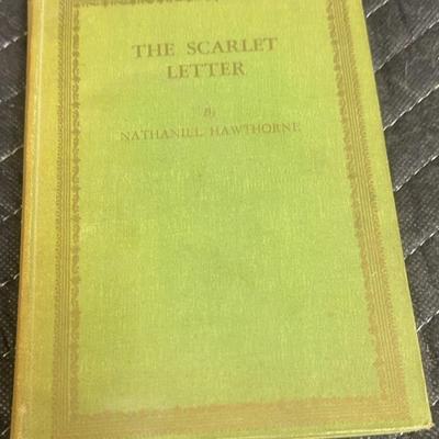 Antique Scarlet Letter Nathaniel Hawthorne 1939 university classics book Appleby