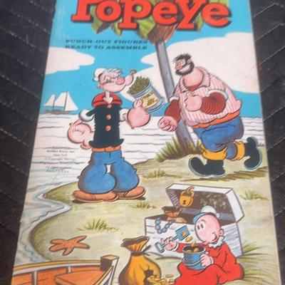 VINTAGE 1960s POPEYE PUNCH OUT PAPER DOLL 