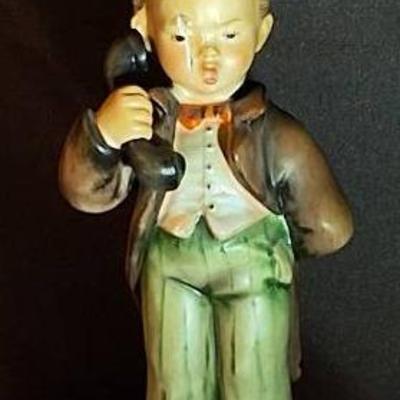 Vintage Goebel Hummel “Hello” Boy with Telephone Figurine #177 TMK-3