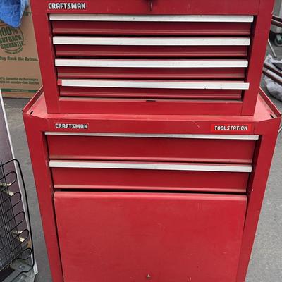 Rolling Craftsman Tool chest With Tools 