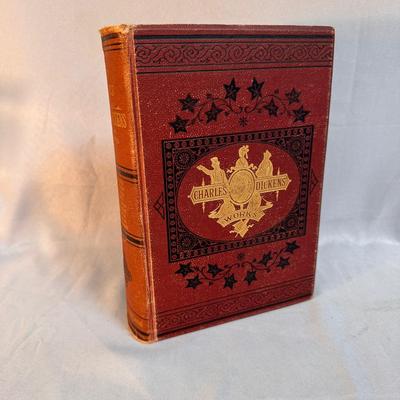 Antique 1880 Illustrated Works of Charles Dickens – P.F. Collier Edition, Gilded Hardcover