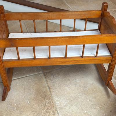 Hand Made Pine Bassinet 