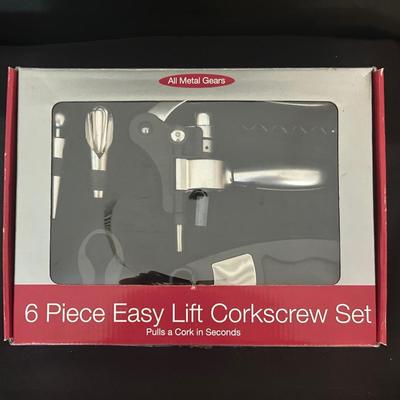 6 Piece Easy Lift Corkscrew Set
