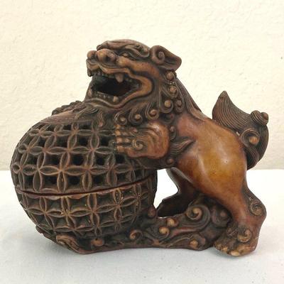 Chinese Foo Dog Incense Burner 