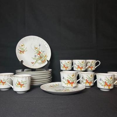 Shafford “Ecstacy” Snack Plates And Teacups II