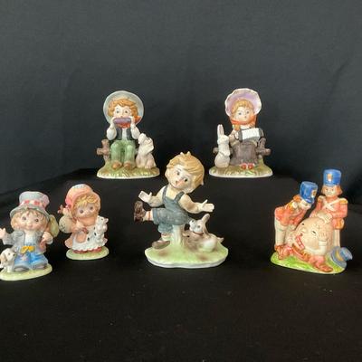 Vintage “Children at Play” Porcelain Figurines 