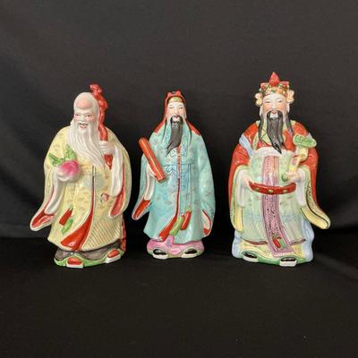 Fu, Lu, And Shou Figurines