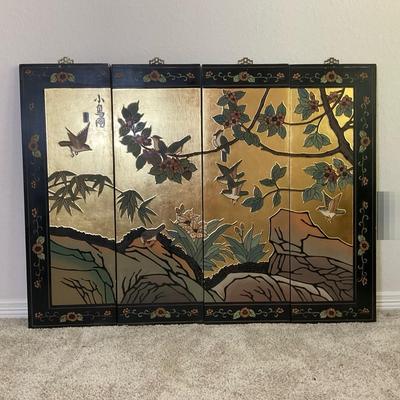 Four Paneled Asian Screen #1
