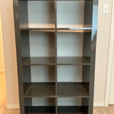 Grey Lacquered Modern Bookcase 