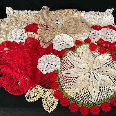 Vintage Crocheted Doilies 