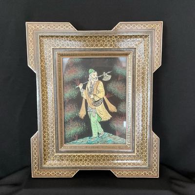 Persian Art in Khatam-Kari Frame