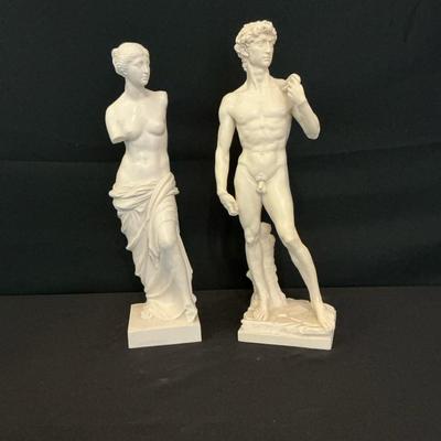 Venus De Milo And David Statues
