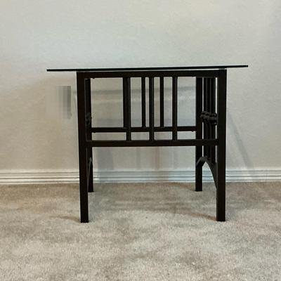 Metal End Tables With Glass Top