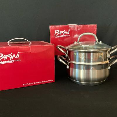 Pair of 3.5 Quart Dutch Ovens by Parini 