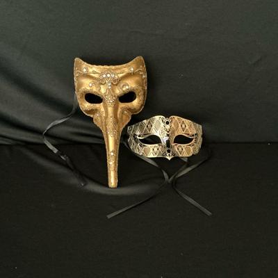 Gold Masquerade Masks