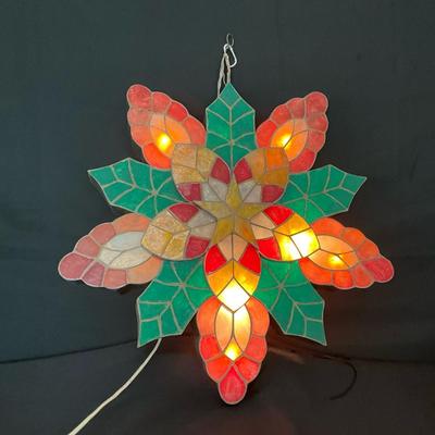 Vintage Capiz Shell Parol Hanging Christmas Star