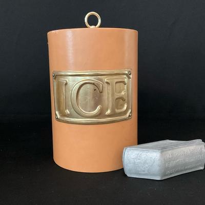 Vintage Ice Bucket & Ice Shaver