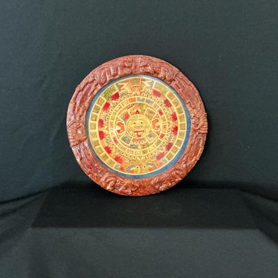 Framed Aztec Calendar