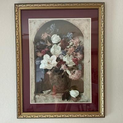Print Of Large Floral Arrangement In Jug