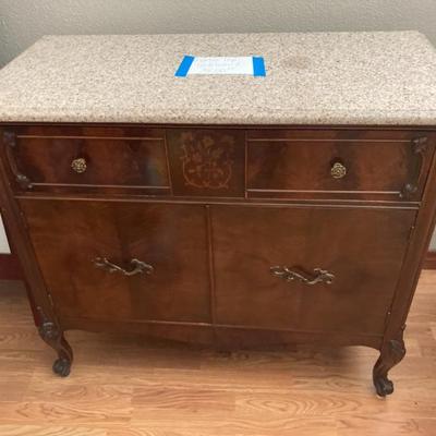 marble topped sideboard