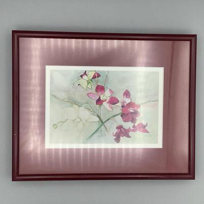 H. Weldon Framed Flower Print - 1999