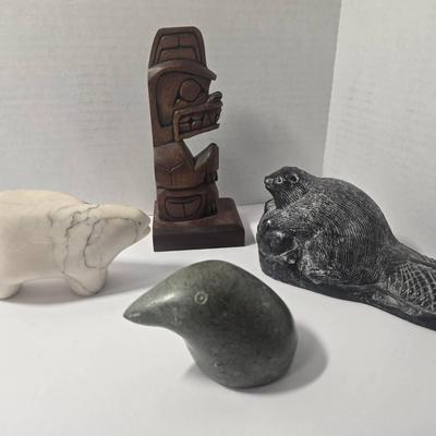 Northwest Indigenous Stone & Wood Pieces