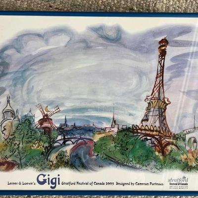 Framed Gigi Poster from Stratford Festival, 2005
