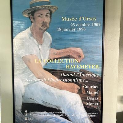 Framed Musee d'Orsay Havemeyer Collection Poster