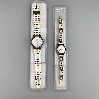 Two Swatch Ladies Watches