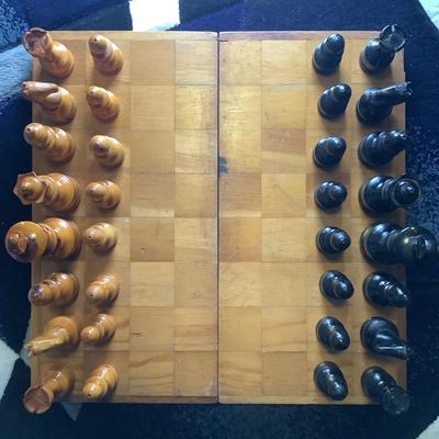 Large Wooden Chess Set