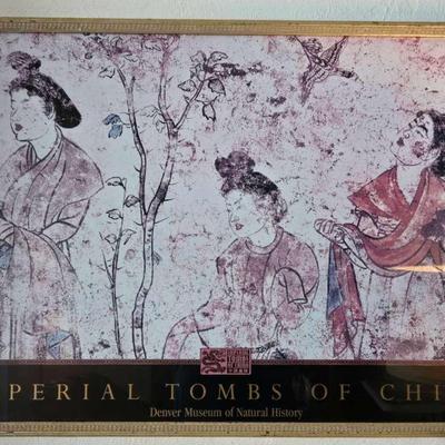 Framed Chinese Poster: Imperial Tombs of China