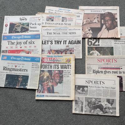 Vintage Sports Newspapers