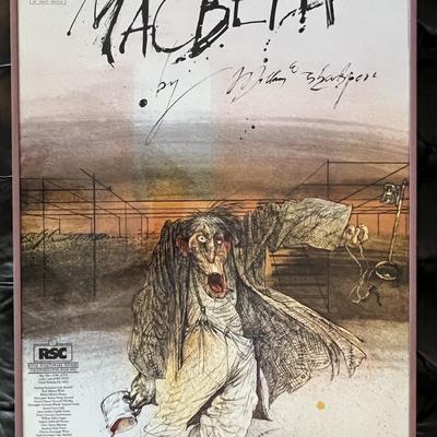 Ralph Steadman Designed Poster For The Royal Shakespeare Company’s Macbeth