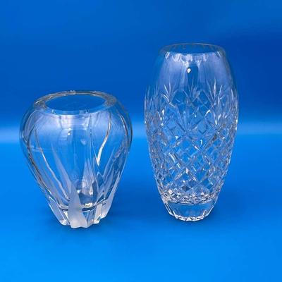 2 Crystal Vases