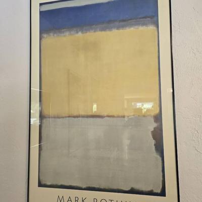 Framed Mark Rothko Art