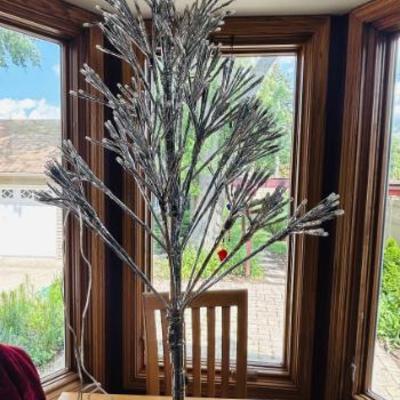 Silver Branches Light-up Tree