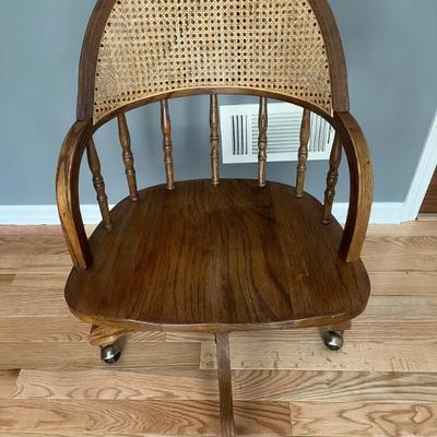 Vintage Wood Desk Chair