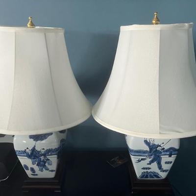 Pair of Asian Table Lamps