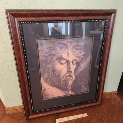 Octavio Ocampo "Calvary" Framed Print - 32x38"