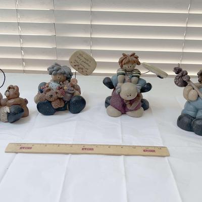 CMI Henton Collectible Lot - Angel Mommy, Pony Grandpa, Grandma Fairy