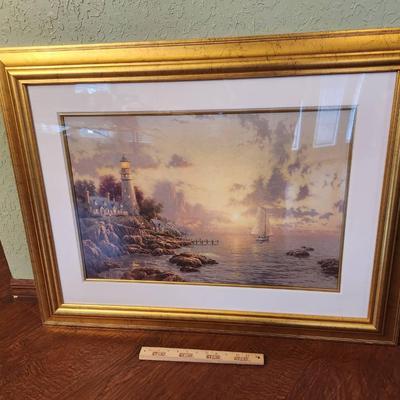 Thomas Kinkade "Sea of Tranquility" Framed Lithograph - 30x39" 