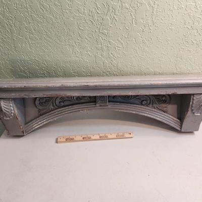 Weathered Grey Mantle Shelf - 34x7x9"